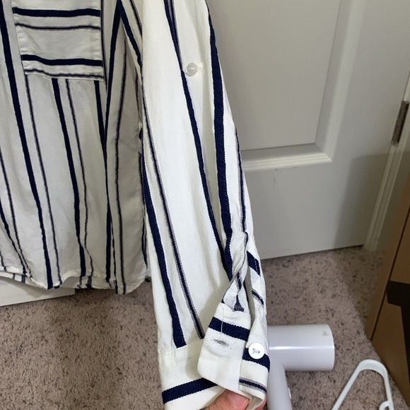 Dynamite | Navy Blue and white shirt (S) - Picture 6 of 11